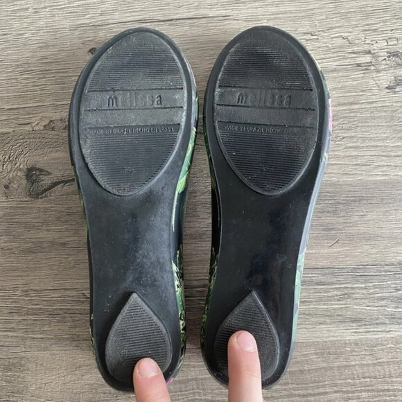 Vivienne Westwood Anglomania Melissa Floral Flats Orb Shoes - Picture 15 of 16